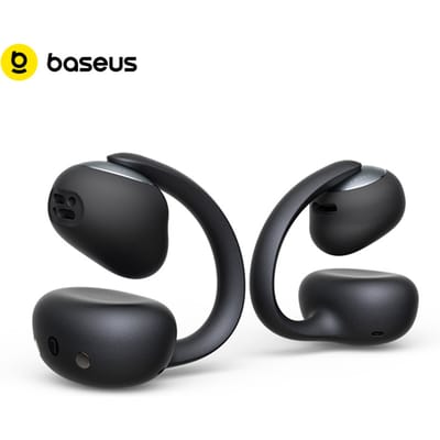 Baseus Bowie MC2 Open Ear Draadloze Oordopjes Bluetooth 6.0 Comfortabele Clip-on Sport Oortelefoon 4 Mic AI Clear Call Bass Boost Hoofdtelefoon Blue