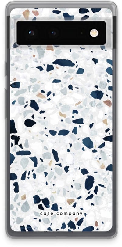 Case Company® - Hoesje geschikt voor Google Pixel 6 hoesje - Terrazzo N°1 - Soft Cover Telefoonhoesje - Bescherming aan alle Kanten en Schermrand