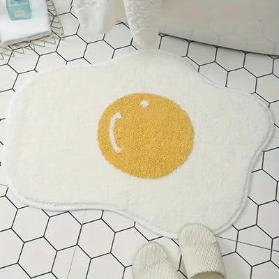 Daity 1 schattig ei-badmat - geschikt voor badkamer- - keuken- en slaapkamerinrichting