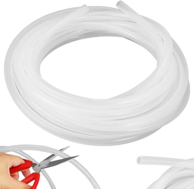 Flexibele Siliconen Slang van 5m, Voedselveilige Hoses met 8mm ID en 10mm OD, Hoog Temperatuur Bestendig voor Afvoer en Irrigatie