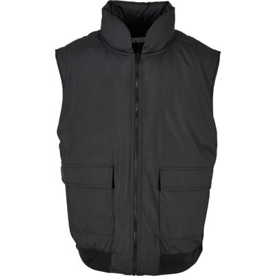 Urban Classics Clean Puffer Vest Black Maat: M | Bodywarmers Outlet | Heren | Zwart