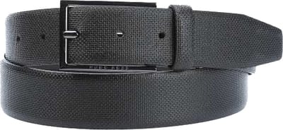 BOSS leren heren riem - zwart