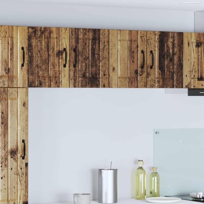 vidaXL - Wandkast - LUCCA - Oud - hout - 60 - x - 31 - x - 40 - cm - Bewerkt - hout