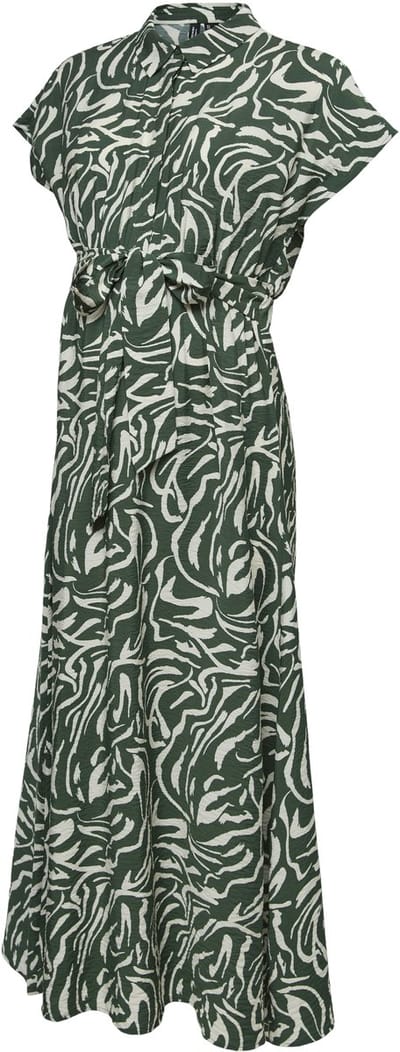 VERO MODA MATERNITY - VMMJOSIE SS LONG TIE DRESS WVN - Dames - Maxi jurken