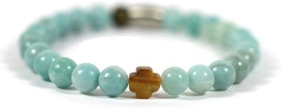 IbizaMen KIDS - jongens - armband - edelsteen - amazoniet - Ibizamen KIDS 15cm