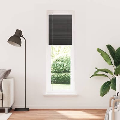 vidaXL - Plissé - rolgordijn - 55x200 - cm - stofbreedte - 54,4 - cm - polyester - zwart