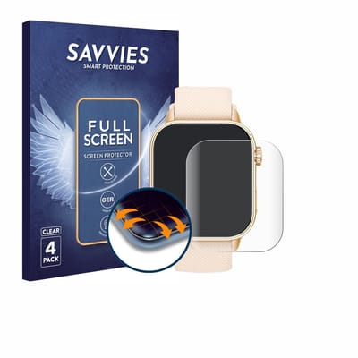 Savvies - Screenprotector voor MFVLP LC210 1.85" - Folie Beschermfolie transparant volledig dekking 4 Stuks