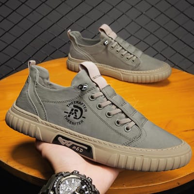 Nieuwe Canvas Herenschoenen Comfortabele All-match Sneakers Heren Zomer Ademend IJszijde Doek Schoenen voor Heren Casual Wandelen Loafers 42 orange