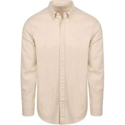 McGregor Cotton/linnen Shirt Kit Maat: XXL | Casual Overhemden Outlet | Heren | Beige