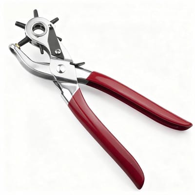 Gaten Tang voor Riemen en Leer – 6-in-1 Perforator (2–4,5 mm) – Geschikt voor Leer, Vilt, Papier en Plastic