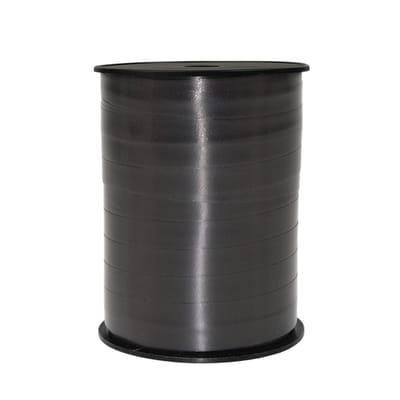 Krullint zwart 10mm x 250meter /Cadeaulint / Sierlint / Verpakkingslint/decoratie/ kado