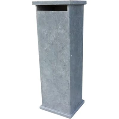 Pakketbrievenbus Lhotse Xl - Natuursteen - Blauwe Steen - 34x102x32cm