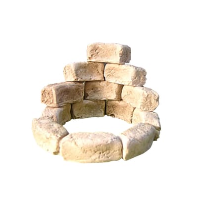 SELVA bouwstenen, 120 stuks, 20 x 10 x 10 mm, gekleurd, voor model- en kerststalbouw, landschapsarchitectuur