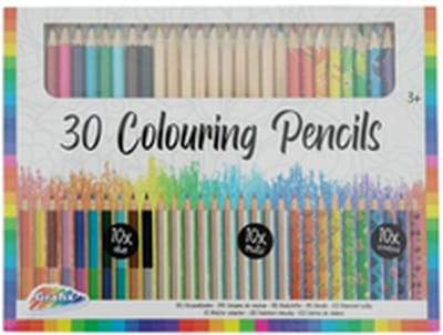 Kleurpotloden Duo Multi en Fruity - Multicolor - Hout - 30 Stuks - Potlood - Potloden - Kleuren