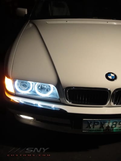 LED angel eyes Geschikt voor BMW E38 complete set Bmw angel eyes ringen LED SUPERWIT