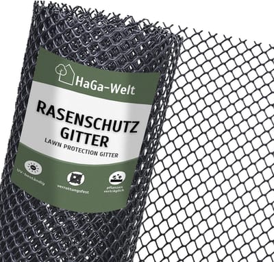 Gazonbeschermingsrooster - Grondversterker - Parkeerplaatsen Versterken - UV-bestendig 660 g/m² - 2 x 5 meter - Zwart