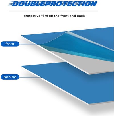 Aluminium Platen - Metaal Plaat - Doe-het-zelf Projecten - Met Beschermfolie - 100x150mm - Zilver