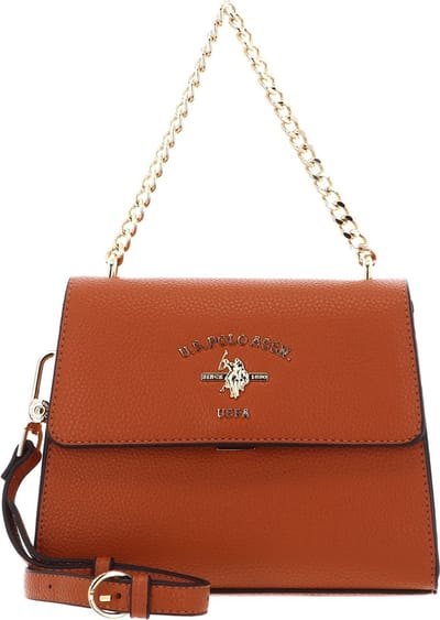 U.S. POLO ASSN. Handtas Schoudertas Stanford Top Handle Bag Apricot Terracotta