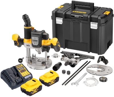 DeWalt DCW 620 P2T bovenfrees 18 V 12 mm borstelloos + 2x accu 5.0 Ah + lader + TSTAK