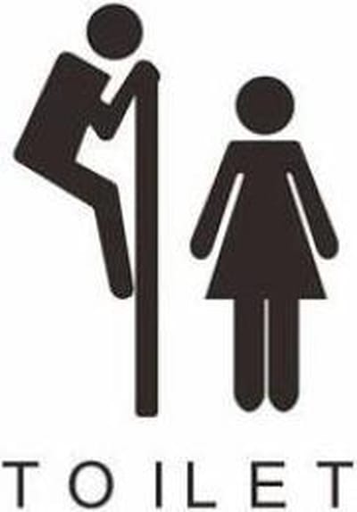 Wc Sticker | Gluren | Toilet decoratie | Grappig |