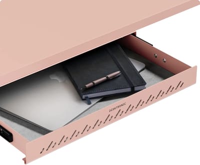 Desktronic Bureaulade - Roze - Hoogste kwaliteit staal - Maximaal gewicht 8kg