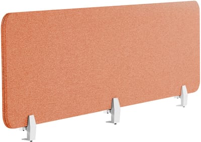 BELIANI WALLY - Bureauscherm - Lichtrood - 180 cm - Polyester