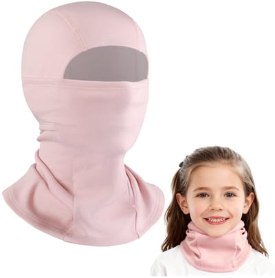 Dailygoods - Bivakmuts voor kinderen, winddicht, warm, skimasker, stormmasker voor jongens en meisjes, elastisch, gezichtsmasker voor outdoor, fietsen, hardlopen