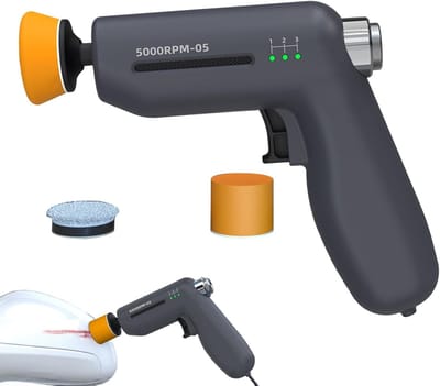 Mini Polijstmachine - Kleine Schuurmachine - Auto Herstellen - Dubbele Snelheid - 12V Lichtgewicht - Zwart