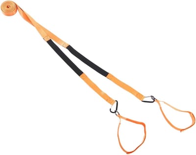 Skitrainingsharnas - Veiligheidsgordel - Kinderen Leren Skiën - Compact en Draagbaar - 210 cm Lengte - Oranje