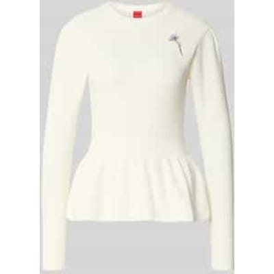 Slim fit gebreide pullover van puur katoen Model 'SABANNA'