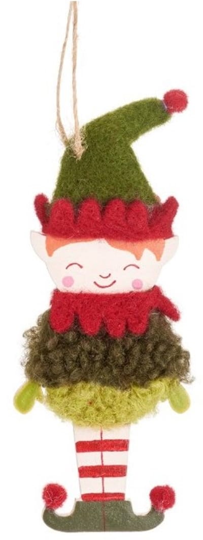 Kersthanger elfje kerstbal kerstelf - Sass & Belle