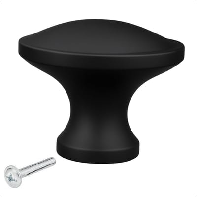 Meubelknop Rapid Rond Zwart - Ø 32mm - Knoppen voor keukenkast - deurknopjes - Meubelknoppen / Kastknoppen zwart