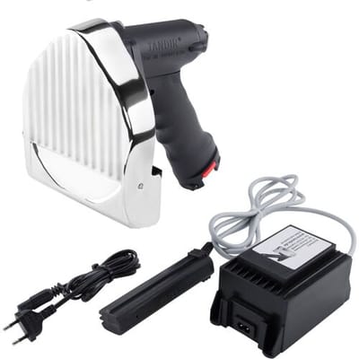 TANDIR® Elektrisch kebabmes II 140 - incl. 2 messen, slijpsteen, kabel & tafelvoeding