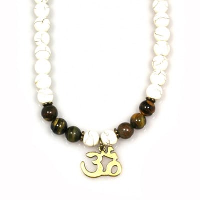 Heaven Eleven Men- heren - ketting - edelsteen - Howliet - tijgeroog - kralen