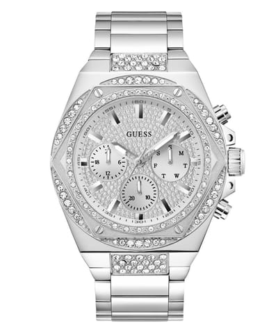 Guess Fury GW0899G1 Horloge - Staal - Zilverkleurig - Ø 47 mm