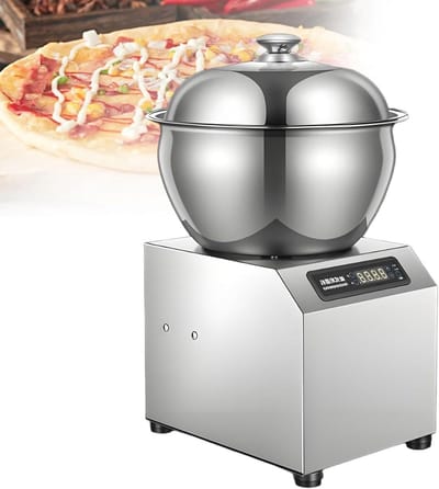 Spiraaldeegmenger - Deegkneedmachine - Professioneel Bakken - Dubbele Rotatie - 8 kg Capaciteit - Zilver