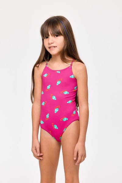 Woody badpak krabben fuchsia - 251-10-ZWB--A/960 - maat 4 jaar