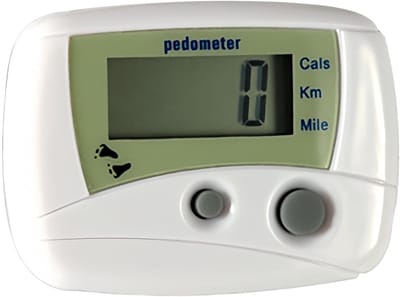 Digitale Stappenteller - Loopmeter Activiteitentracker - Fitness Doelen Meten - Nauwkeurige Echtijdse Gegevens - Handpalmformaat - Wit