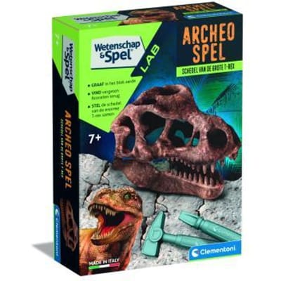 Clementoni Wetenschap & Spel - Archeo Spel - Schedel van de Grote T-Rex - Dinosaurus Speelgoed - Vanaf 7 jaar