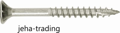 Jet-Fast RVS Houtschroeven 3 x 25 mm A2 TX10 – Universele Torx Schroeven met Deeldraad – 200 Stuks