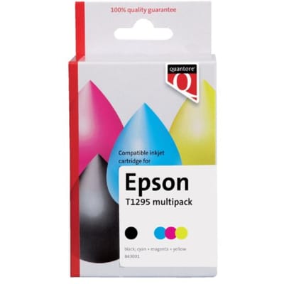Inktcartridge Quantore alternatief tbv Epson T129545 zwart + 3 kleuren