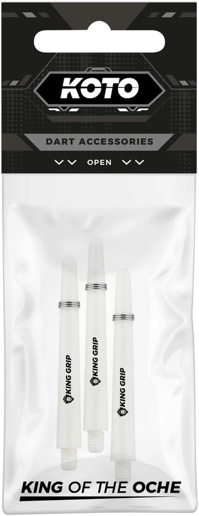 KOTO King Grip White - Dart Shafts Inbetween