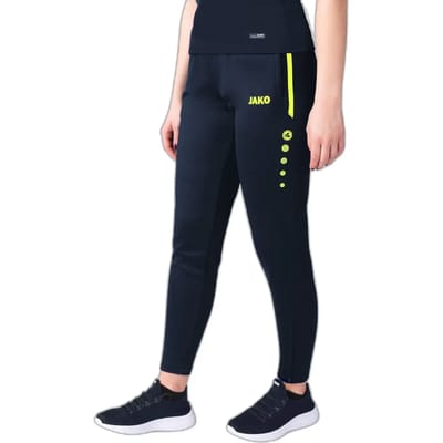 Jako Allround Trainingsbroek Dames - Fluogeel / Marine | Maat: 36