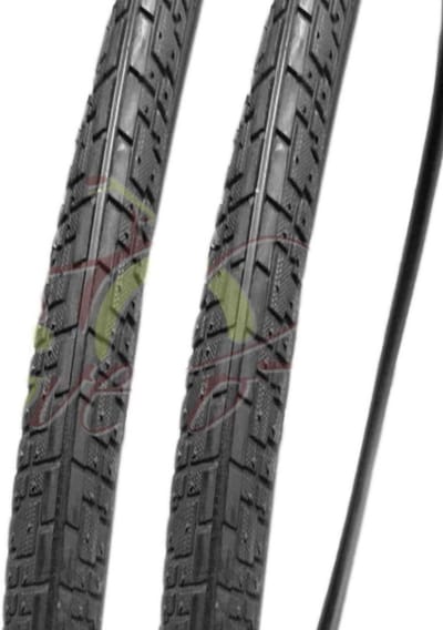 Banden 700 x 32 voor Stadsfiets en Trekking - Zwarte Straatbanden van Rubber