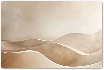 Placemats 45x30 cm - Placemat kunststof - 1 stuk - Beige - Natuur - Abstract - Modern - Borden onderleggers - Decoratie voor op tafel - Keuken tafeldecoratie accessoires - Vinyl onderlegger - Tafelversiering