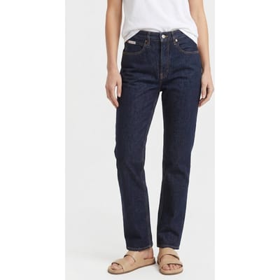 Calvin Klein The Straight Boot Resin Rinse Maat: W29 | Straight Broeken Outlet | Dames | Blauw