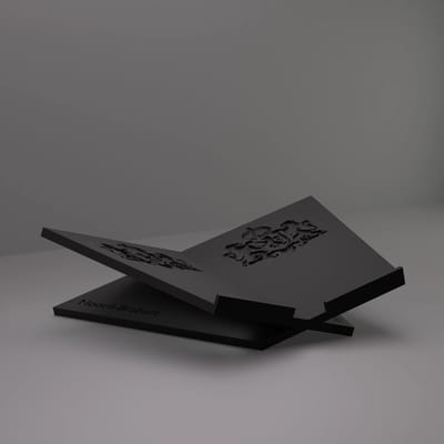 3d-gezellig Boekenstandaard Noord-Brabant - Boekensteun - Boekenhouder - Book Holder - 37*25*10 cm - Zwart - 100% gerecycled PLA (bioplastic)