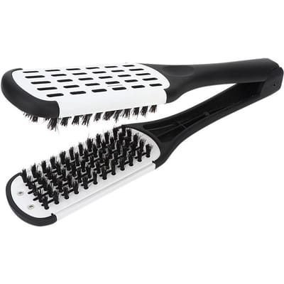 V-vormige Haarsplint Kam Stijltang Antistatisch Salon Kappers Styling Tool(Spalk Kam ) black