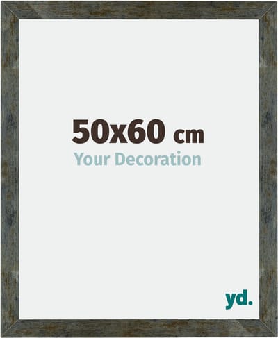 Your Decoration - Fotolijst 50x60 cm - MDF - Blauw Goud Gemeleerd - Mura