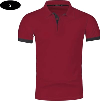 Livano Golf Shirt Heren - T-shirt - Golfkleding - Golfen - Golf Accessoires - Polo Shirt - Bordeauxrood - Maat S